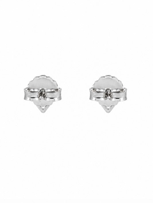 0.68 Ctw Blue Lab Grown Diamond Earring in 925 Platinum Plated