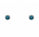 1.22 Ctw Blue Lab Grown Diamond Earring in 925 Platinum Plated
