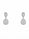 0.87 Ctw Lab Grown Diamond Earring in 925 Platinum Plated