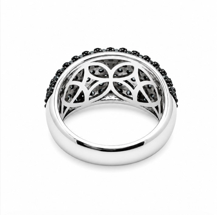 2.49 Ctw Blue Lab Grown Diamond Ring in 925 Two Tone