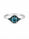 0.96 Ctw Blue Lab Grown Diamond Ring in 925 Two Tone