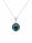 0.93 Ctw Blue Lab Grown Diamond Pendant in 925 Two Tone