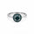 1.13 Ctw Blue Lab Grown Diamond Ring in 925 Two Tone