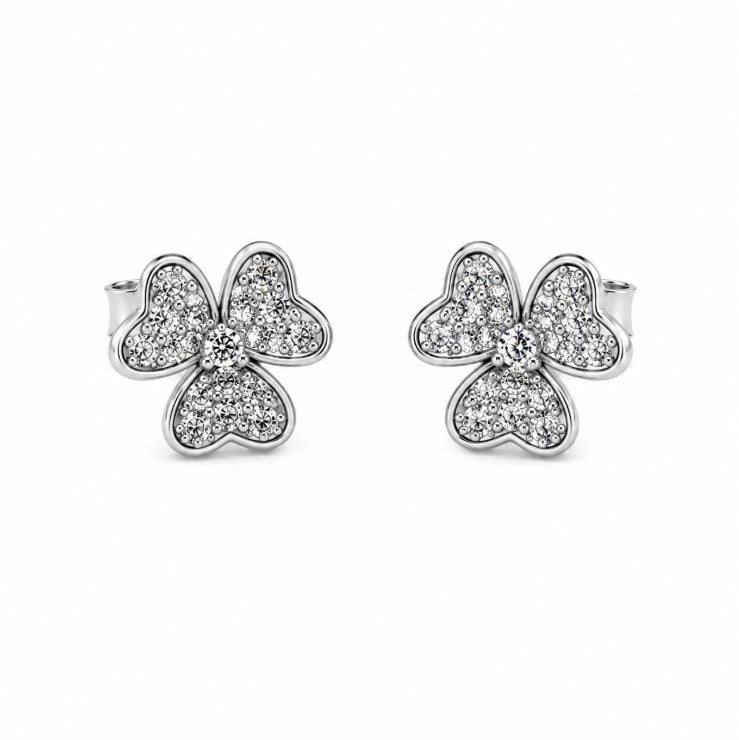 0.54 Ctw Lab Grown Diamond Earring in 925 Platinum Plated