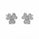 0.54 Ctw Lab Grown Diamond Earring in 925 Platinum Plated