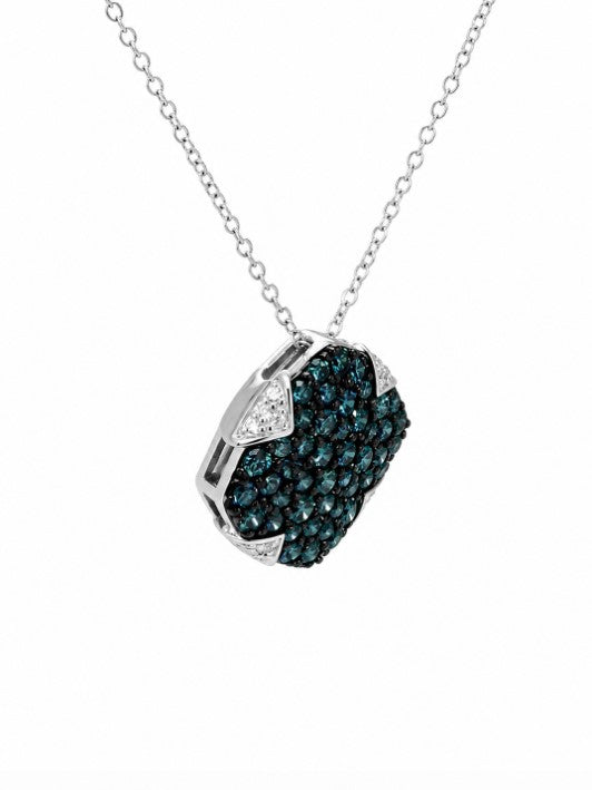 1.96 Ctw Lab Grown Diamond Pendant in 925 Two Tone