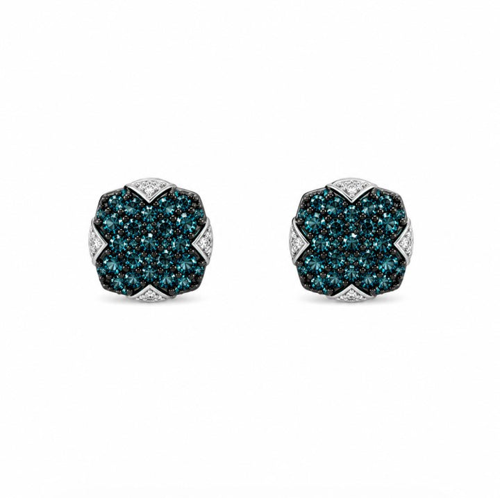 1.92 Ctw Lab Grown Diamond Earring in 925 Two Tone