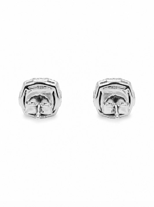 1.92 Ctw Lab Grown Diamond Earring in 925 Two Tone