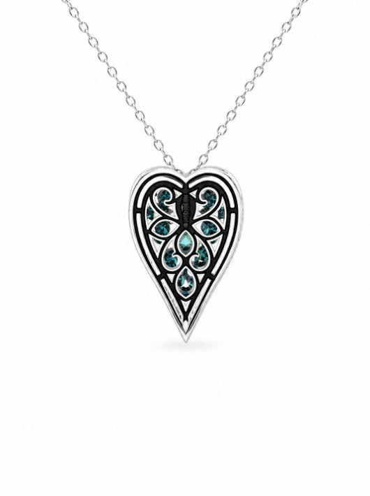 2.44 Ctw Lab Grown Diamond Pendant in 925 Two Tone