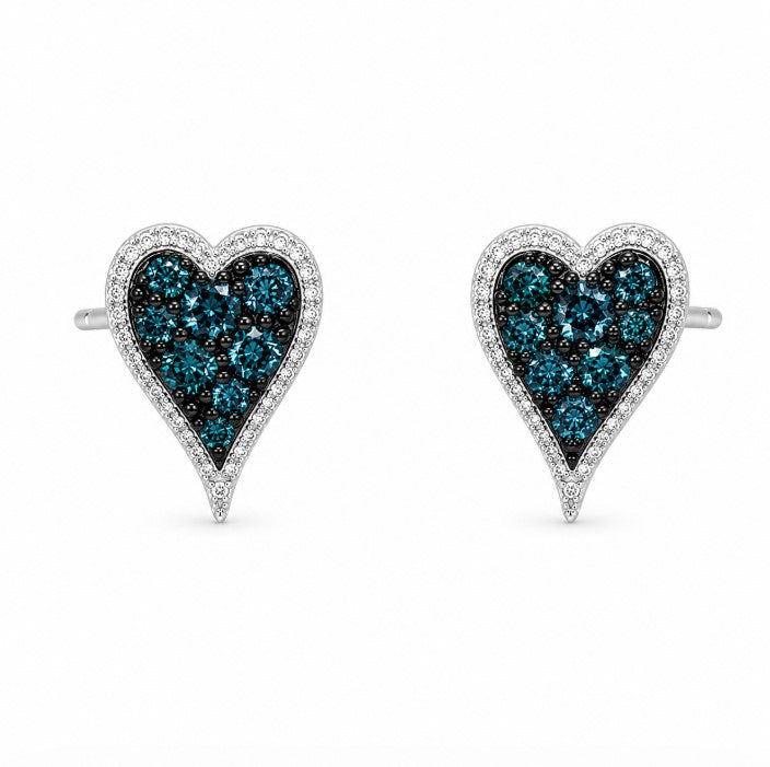 2.76 Ctw Lab Grown Diamond Earring in 925 Two Tone
