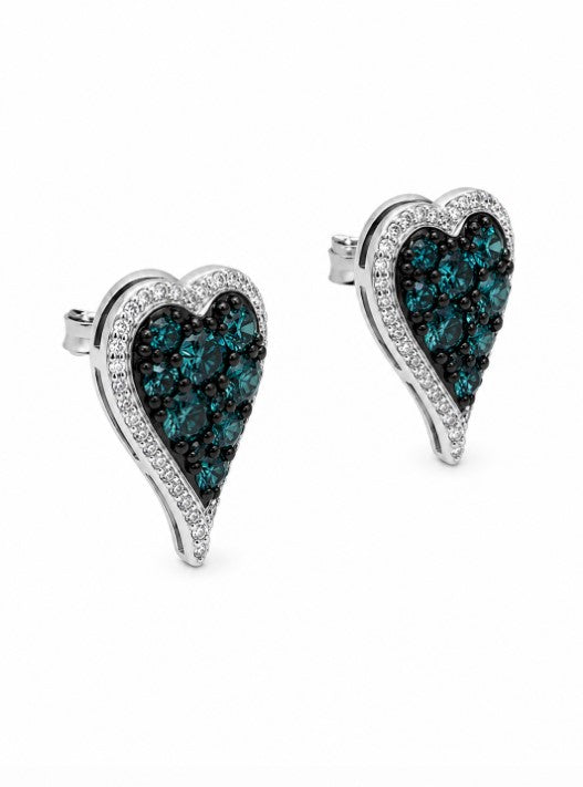 2.76 Ctw Lab Grown Diamond Earring in 925 Two Tone