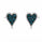 2.76 Ctw Lab Grown Diamond Earring in 925 Two Tone