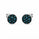 0.48 Ctw Blue Lab Grown Diamond Earring in 925 Two Tone