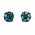 1.82 Ctw Blue Lab Grown Diamond Earring in 925 Two Tone