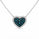 0.91 Ctw Lab Grown Diamond Necklace in 925 Two Tone