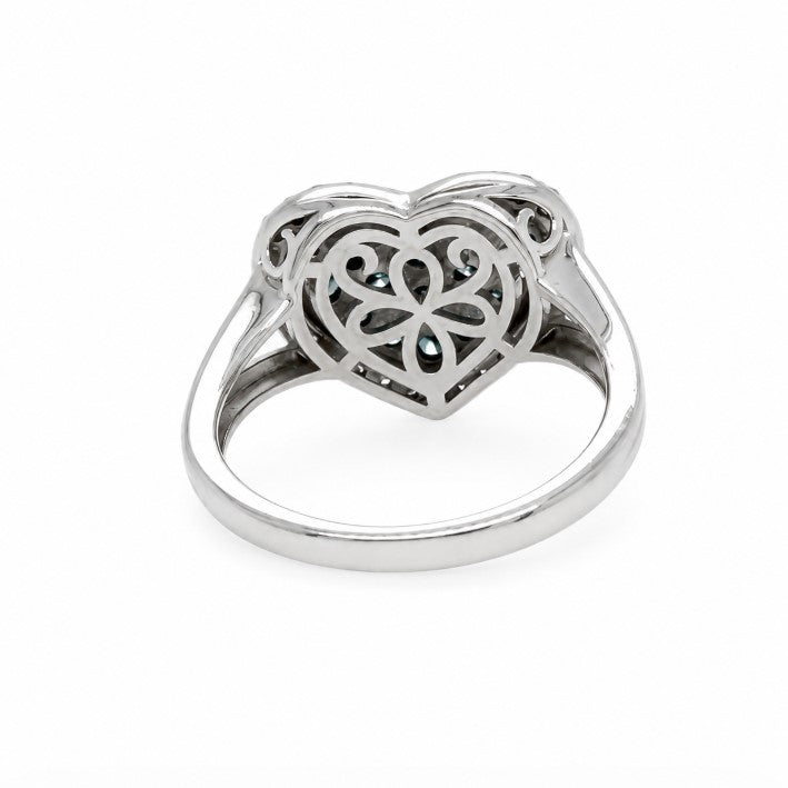 0.91 Ctw Lab Grown Diamond Ring in 925 Two Tone