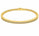 1.32 Ctw Lab Grown Diamond Flex Bangle in 925 Yellow Gold Plated
