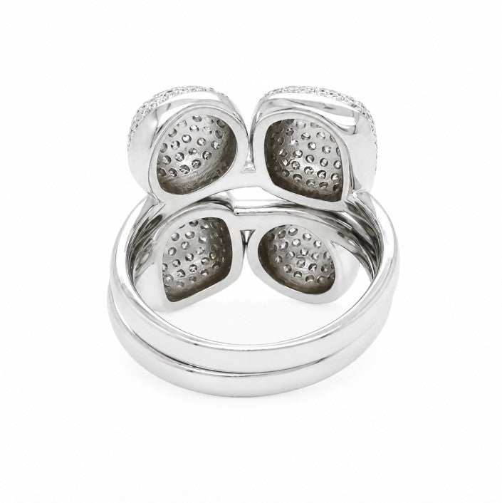 2.07 Ctw Lab Grown Diamond Ring in 925 Platinum Plated