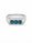 0.91 Ctw Blue Lab Grown Diamond Ring in 925 Platinum Plated