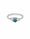 0.33 Ctw Blue Lab Grown Diamond Ring in 925 Platinum Plated