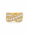 2.02 Ctw Lab Grown Diamond Ring in 925 Yellow Gold Plated