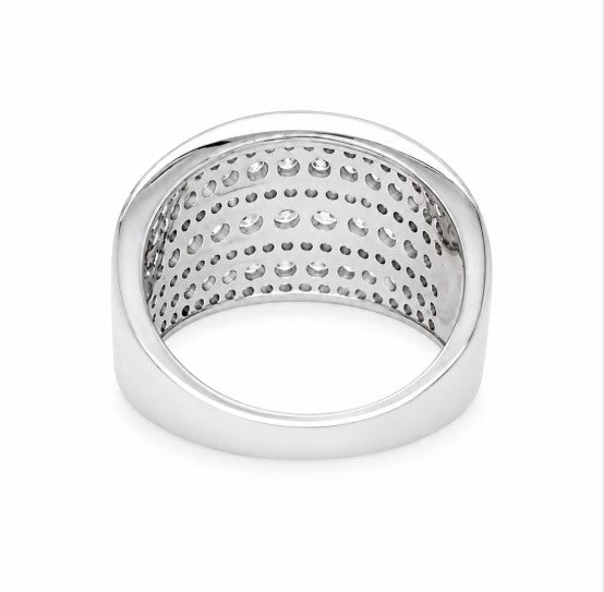 1.49 Ctw Lab Grown Diamond Ring in 925 Platinum Plated