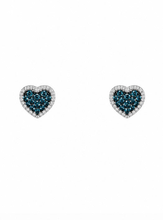 1.61 Ctw Lab Grown Diamond Earring in 925 Two Tone