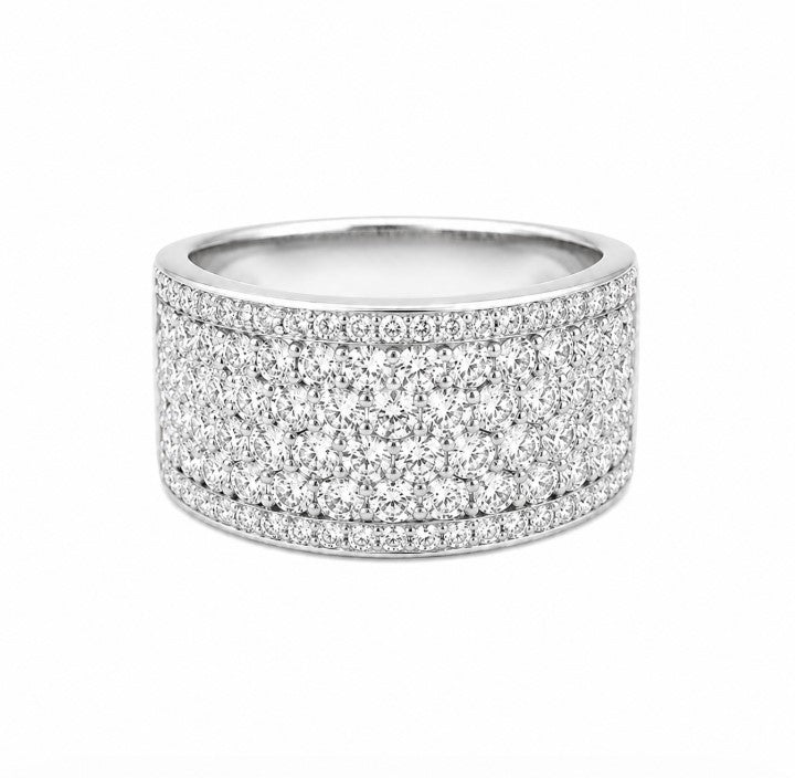 1.62 Ctw Lab Grown Diamond Ring in 925 Platinum Plated