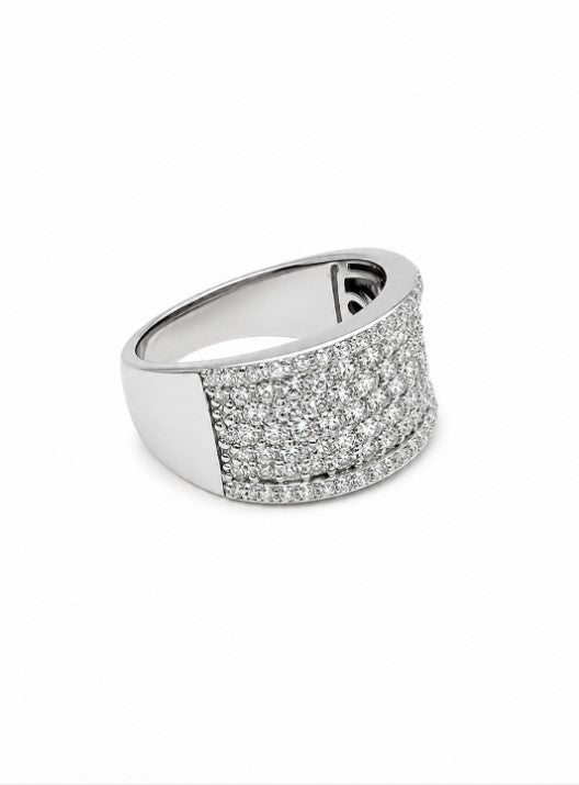 1.62 Ctw Lab Grown Diamond Ring in 925 Platinum Plated
