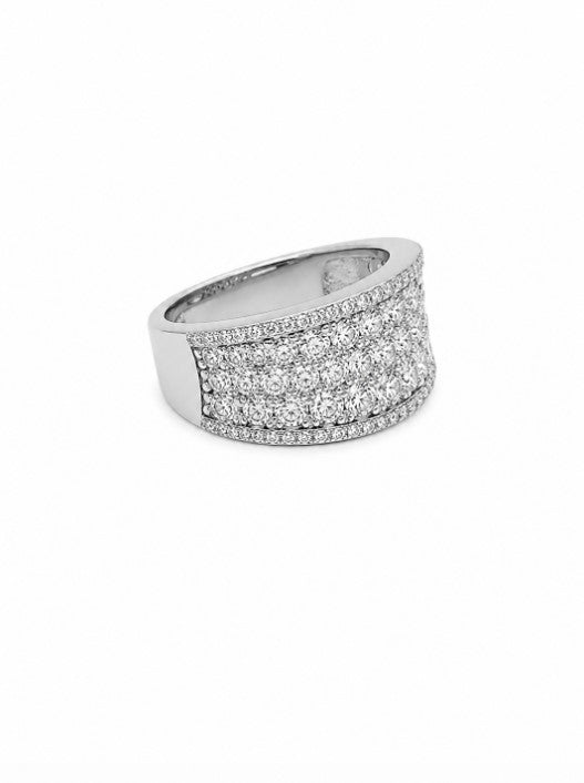 2.01 Ctw Lab Grown Diamond Ring in 925 Platinum Plated