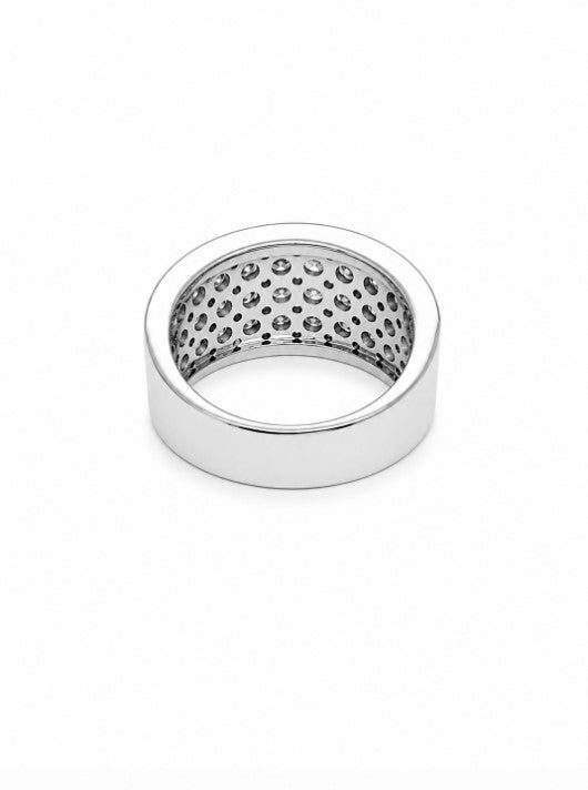 2.01 Ctw Lab Grown Diamond Ring in 925 Platinum Plated