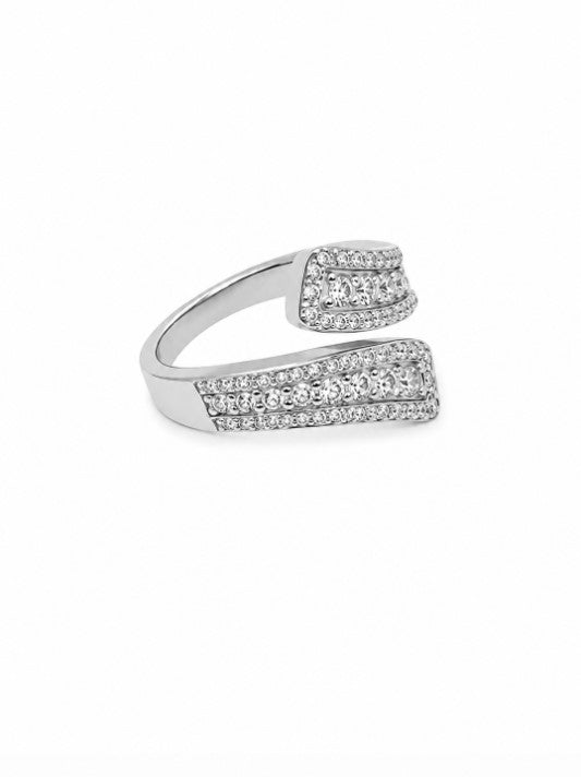 1.22 Ctw Lab Grown Diamond Ring in 925 Platinum Plated