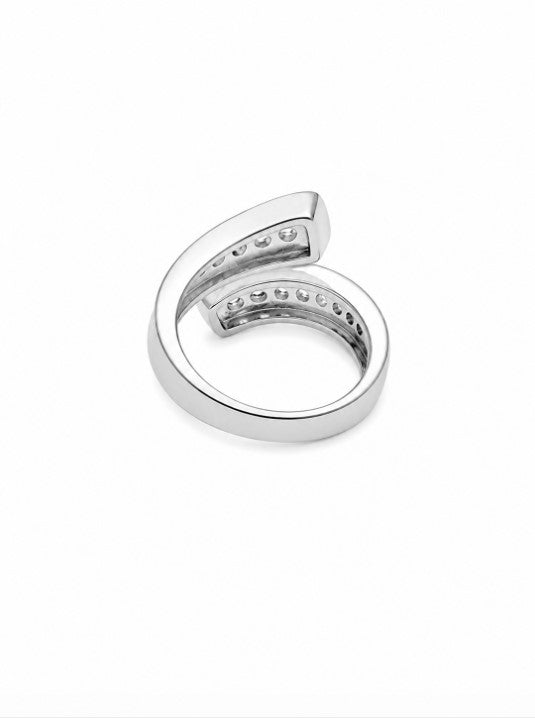 1.22 Ctw Lab Grown Diamond Ring in 925 Platinum Plated