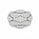 3.04 Ctw Lab Grown Diamond Ring in 925 Platinum Plated
