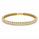 6.88 DEW Moissanite Bangle in 925 Yellow Gold Plated