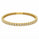 3.12 DEW Moissanite Bangle in 925 Yellow Gold Plated