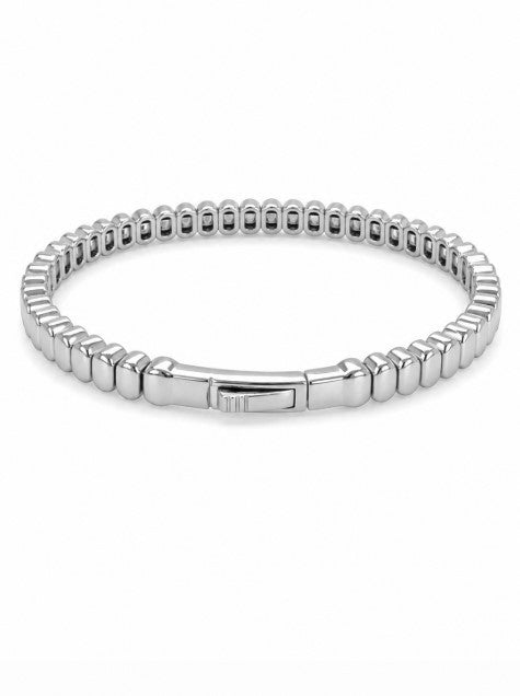 3.12 DEW Moissanite Flex Bangle in 925 Platinum Plated