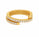 2.05 Ctw Lab Grown Diamond Flexi Ring in 925 Yellow Gold Plated