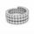 6.62 DEW Moissanite Ring in 925 Platinum Plated