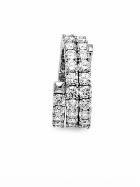 6.62 DEW Moissanite Flex Ring in 925 Platinum Plated