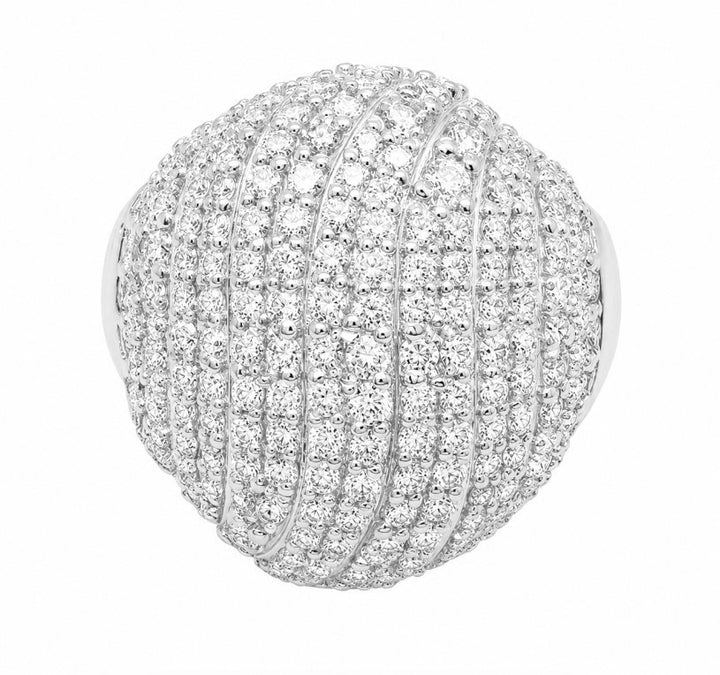 2.81 Ctw Lab Grown Diamond Ring in 925 Platinum Plated