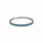 14.26 Ctw Blue Zircon Flex Bangle in Brass Platinum Plated