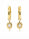 1.10 DEW Moissanite Earring in 925 Yellow Gold Plated