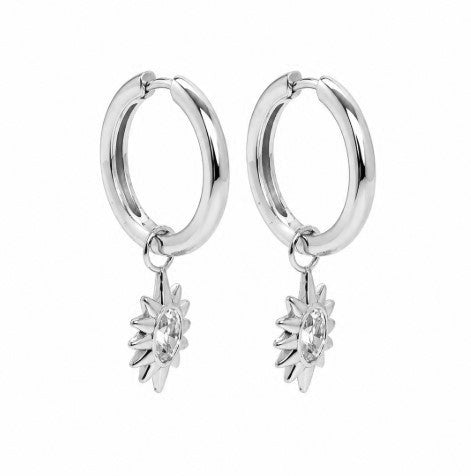 1.10 DEW Moissanite Earring in 925 Platinum Plated