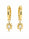 1.10 DEW Moissanite Earring in 925 Yellow Gold Plated