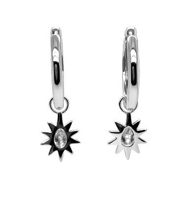 1.10 DEW Moissanite Earring in 925 Platinum Plated