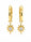 1.30 DEW Moissanite Earring in 925 Yellow Gold Plated