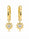 1.30 DEW Moissanite Earring in 925 Yellow Gold Plated