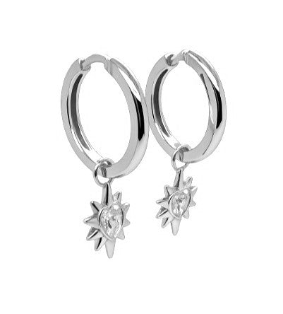 1.30 DEW Moissanite Earring in 925 Platinum Plated