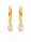 1.70 DEW Moissanite Earring in 925 Yellow Gold Plated